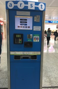 machine pour des billets d'autobus